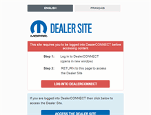 Tablet Screenshot of dealers-mopar.com
